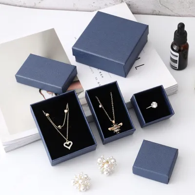 Fashion Lenny Pattern Necklace Earrings Ring Jewelry Packaging Storage Box