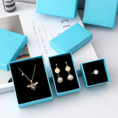 Fashion Lenny Pattern Necklace Earrings Ring Jewelry Packaging Storage Box