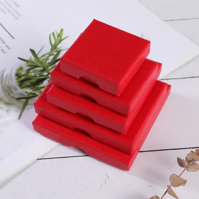 Fashion Red Color Ring Earrings Necklace Jewelry Boxes