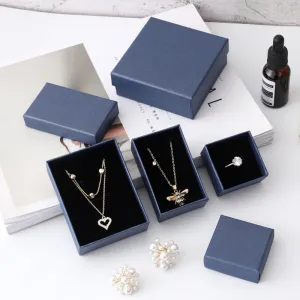 Simple Aqua Ring Brooch Gift Earrings Jewelry Packaging Storage Box