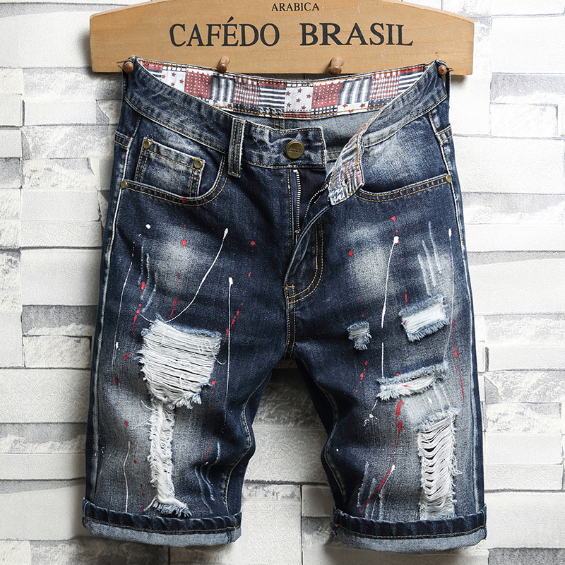【SATIIIZ】Rotten Cutting Bermuda Denim Pants SATIIIZ】Rotten Cutting Bermuda Denim Pants (SATiiiZ/デニム