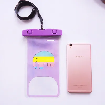 Cartoon Drifting Swimming Waterproof Phone Bag for Women Swimwear Accessories