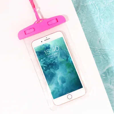 Cartoon Drifting Swimming Waterproof Phone Bag for Women Swimwear Accessories