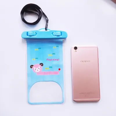 Cartoon Drifting Swimming Waterproof Phone Bag for Women Swimwear Accessories