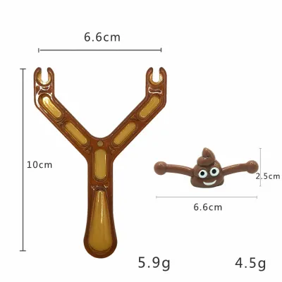 Creative Trick Funny Catapult Poop Slingshot Stress Relief Toy for Kids