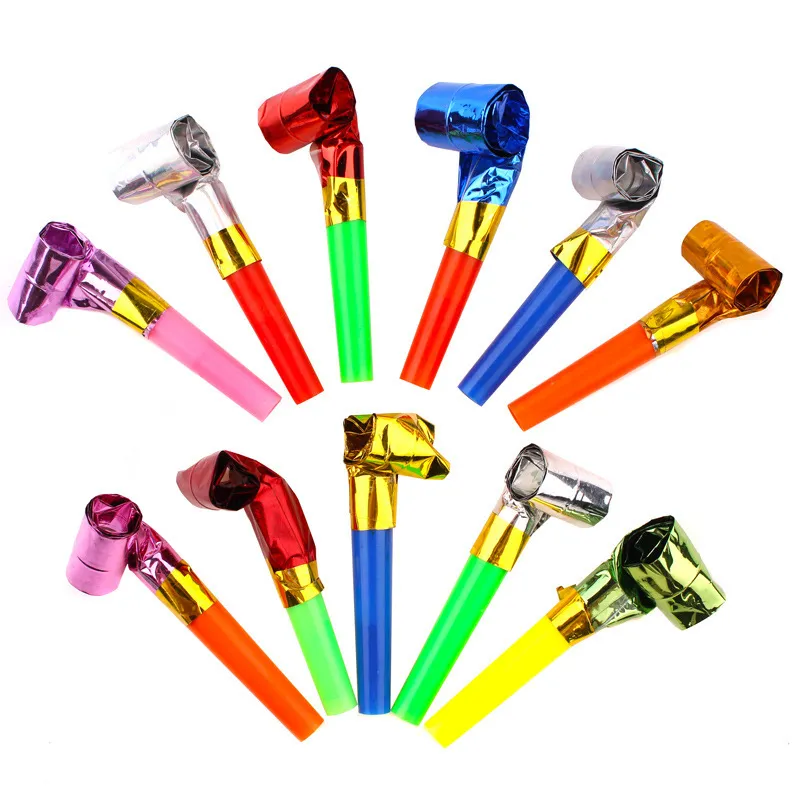 Party Birthday Long Nose Children Blowing Whistle Props Plastic Toy