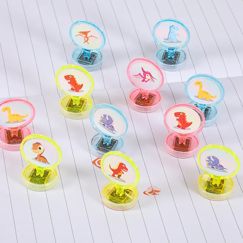 Cartoon Mini Dinosaur Stamp - Fun Seal Toy for Kids, Plastic Party Gift for Children'S Day and Festivals