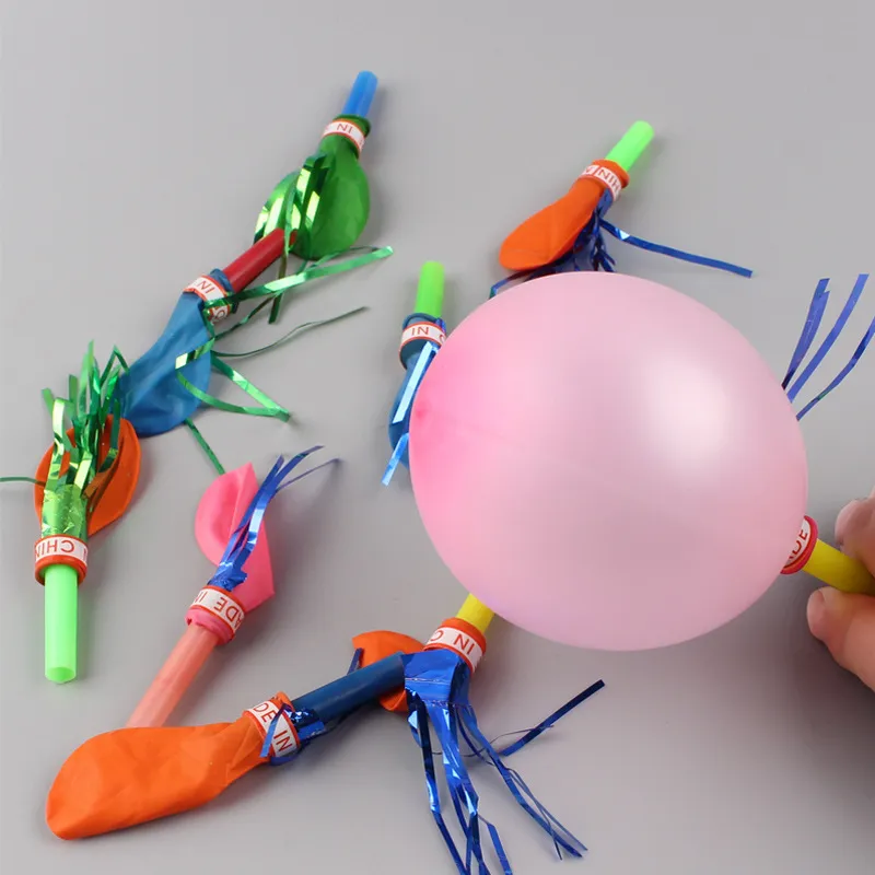 Children's Birthday Gift Golden Whistle Trumpet Balloon Toys