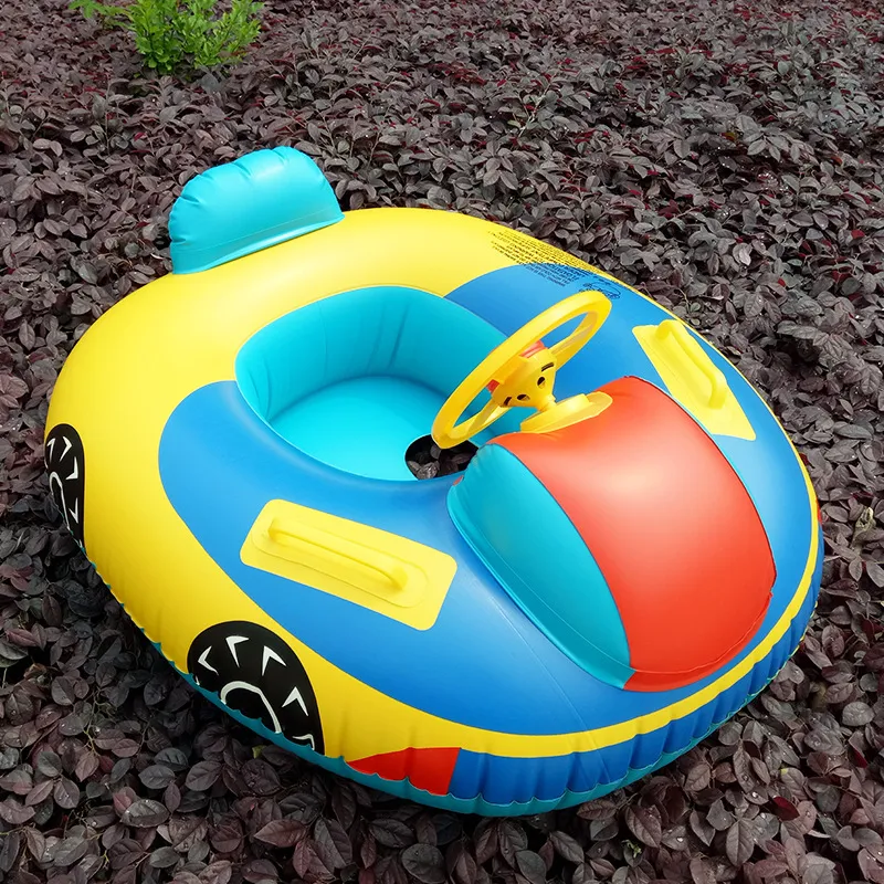 Large Car Steering Wheel Swimming Ring With Horn For Infants And Young Children Eco-Friendly PVC Printed