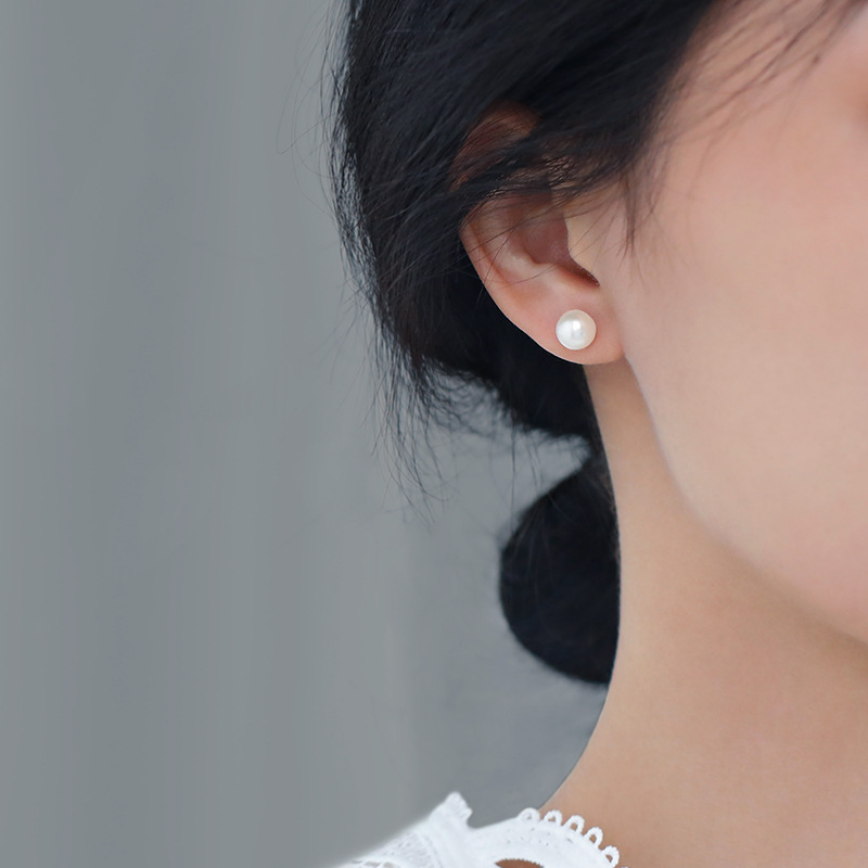 ☆TATIANA☆ Classic pearl earringsEC1780 Sterling Silver Shell Pearl Earrings $15 at Brad's Deals