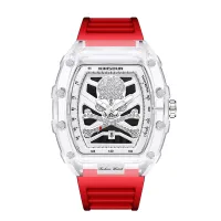 Transparent White Surface - Red Belt