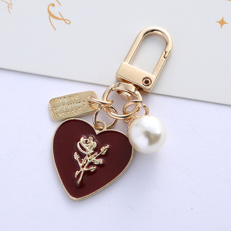 ◆VINTAGE HOLLYWOOD◆ Ribbon Pearl Heart Keyring VH2435KE003 VINTAGE HOLLYWOOD】Ribbon Pearl Heart Keyring☆送料関税込