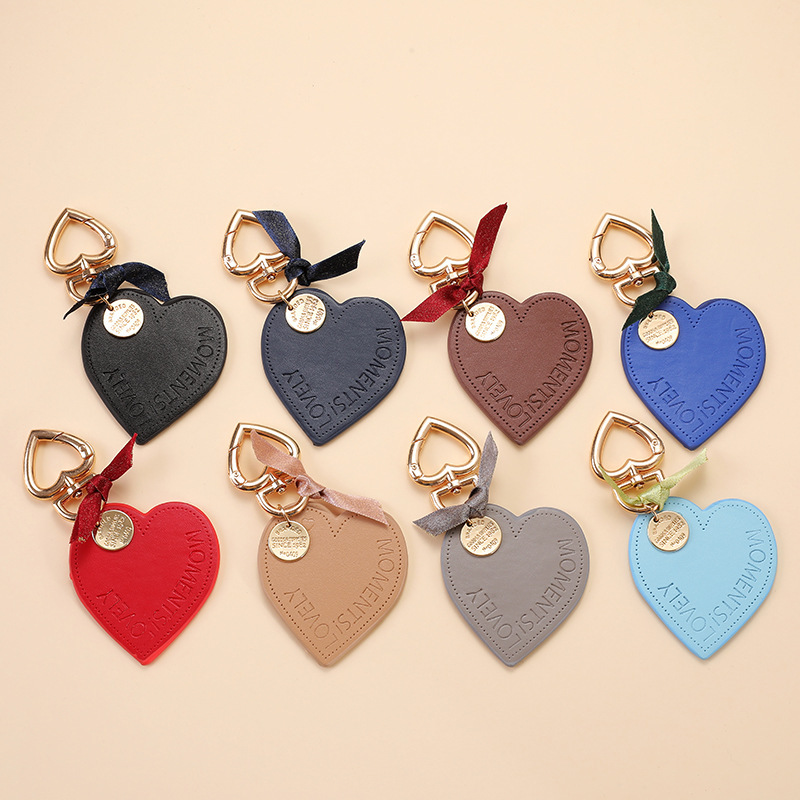 【AIGNER】FASHION Keyrings leather Heart A-Logo／キーリング FASHION KEYRING