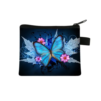 Children Cartoon Butterfly Print Coin Purse for Boys and Girls