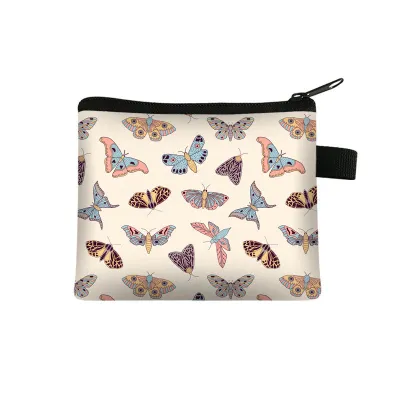 Children Cartoon Butterfly Print Coin Purse for Boys and Girls