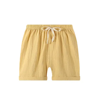 Unisex Kids Baby Boys Clothing(0-3T) Cotton Solid Color Casual Shorts