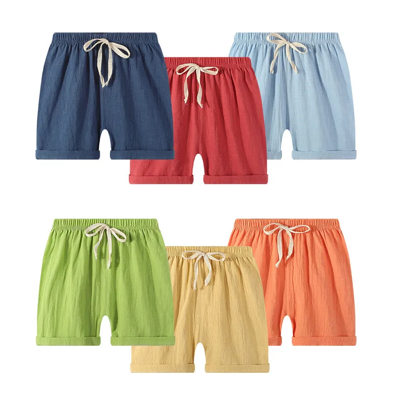 Unisex Kids Baby Boys Clothing(0-3T) Cotton Solid Color Casual Shorts