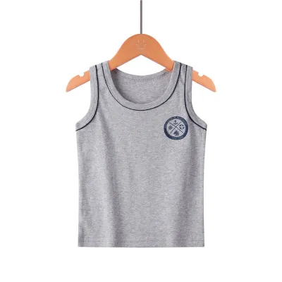 Children Kids Baby Fashion Unisex Casual Basics Sleeveless Cartoon Print Cotton Camisole Top