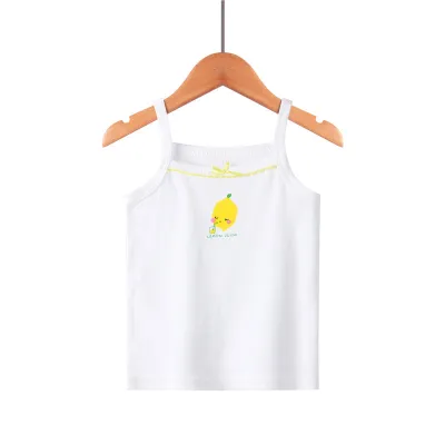 Children Kids Baby Fashion Unisex Casual Basics Sleeveless Cartoon Print Cotton Camisole Top