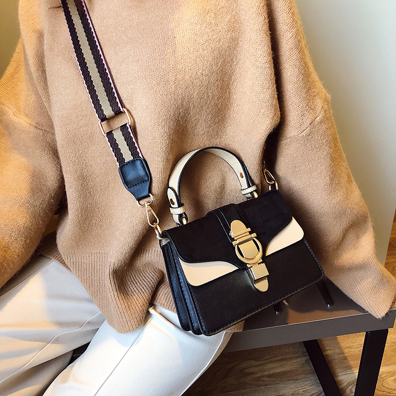 Wholesale Women Fashion Retro Color Matching Wide Strap