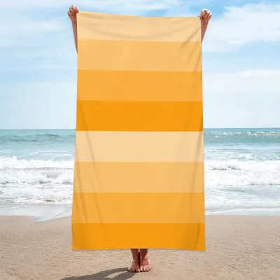 Double Terry Cloth Swimming Sunscreen Shawl Summer Simple Printed Beach Towel