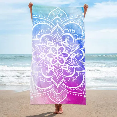 Simple Fashion Rectangular Letter "Summer" Digital Printing Beach Towel - Superfine Fiber