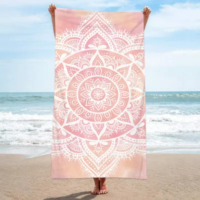 Simple Fashion Rectangular Letter "Summer" Digital Printing Beach Towel - Superfine Fiber