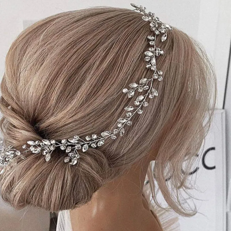 Bridal Light Luxury Crystal Rhinestone Headband Wedding Hair Accessories