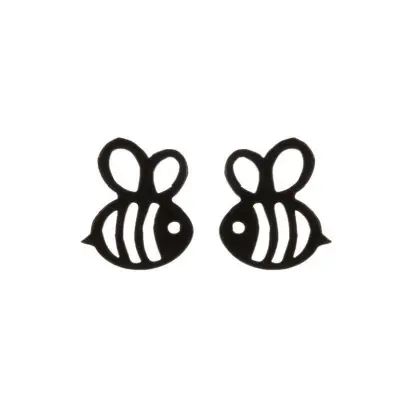 Women Fashion Hollow Eagle Owl Snake Dolphin Bee Giraffe Elephant Dog Cat Rabbit Fish Bird Penguin Stainless Steel Stud Earrings