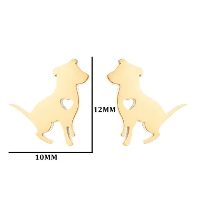 Women Fashion Hollow Eagle Owl Snake Dolphin Bee Giraffe Elephant Dog Cat Rabbit Fish Bird Penguin Stainless Steel Stud Earrings