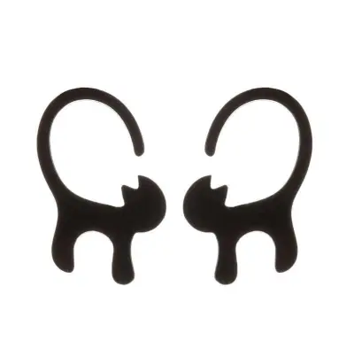 Women Fashion Hollow Eagle Owl Snake Dolphin Bee Giraffe Elephant Dog Cat Rabbit Fish Bird Penguin Stainless Steel Stud Earrings