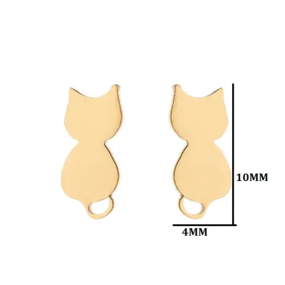 Women Fashion Hollow Eagle Owl Snake Dolphin Bee Giraffe Elephant Dog Cat Rabbit Fish Bird Penguin Stainless Steel Stud Earrings