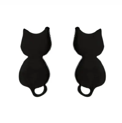 Women Fashion Hollow Eagle Owl Snake Dolphin Bee Giraffe Elephant Dog Cat Rabbit Fish Bird Penguin Stainless Steel Stud Earrings