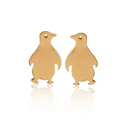 Women Fashion Hollow Eagle Owl Snake Dolphin Bee Giraffe Elephant Dog Cat Rabbit Fish Bird Penguin Stainless Steel Stud Earrings