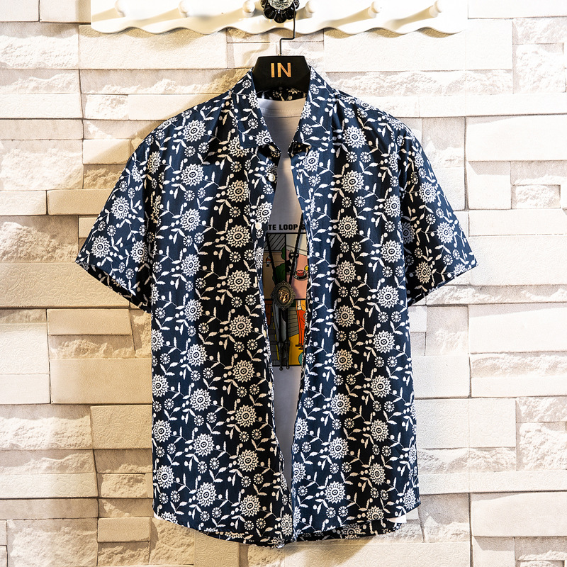 Wholesale Men'S Fashion Floral Print Large Size Loose Short