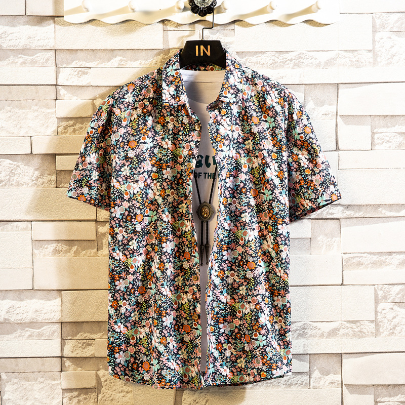 Wholesale Men'S Fashion Floral Print Large Size Loose Short