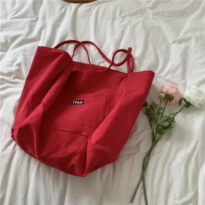 Women Fashion Large Capacity Printed Shopping Bag Canvas Tote Bag