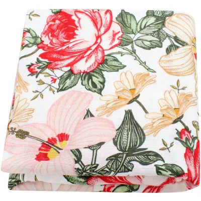 Baby Summer Plaid Rainbow Stripe Floral Bamboo Cotton Swaddle Blanket