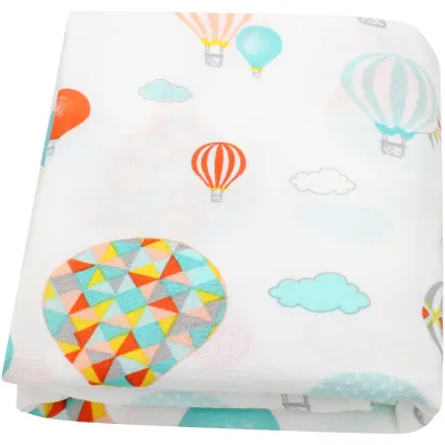 Baby Summer Plaid Rainbow Stripe Floral Bamboo Cotton Swaddle Blanket