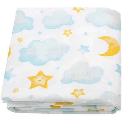 Baby Summer Plaid Rainbow Stripe Floral Bamboo Cotton Swaddle Blanket
