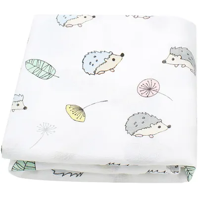 Baby Summer Plaid Rainbow Stripe Floral Bamboo Cotton Swaddle Blanket