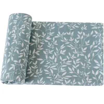 Baby Summer Plaid Rainbow Stripe Floral Bamboo Cotton Swaddle Blanket