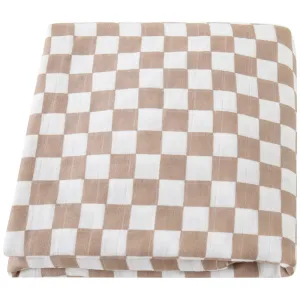 Baby Summer Plaid Rainbow Stripe Floral Bamboo Cotton Swaddle Blanket