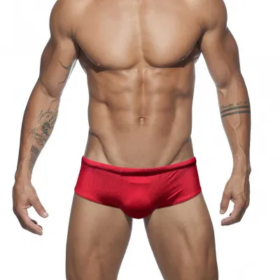 Men's Fashion Sexy Low Waist Solid Color Swimming Shorts