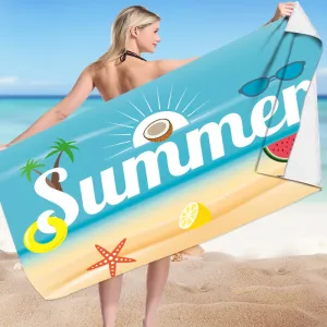 Fashion Creative Summer Beach Print Microfiber Beach Towel