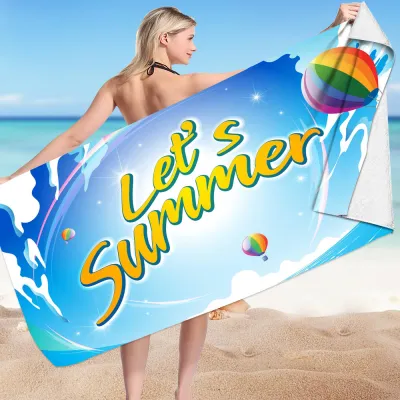 Summer Beach Collection Printed Superfine Fiber Beach Towel