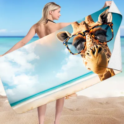Summer Beach Collection Printed Superfine Fiber Beach Towel