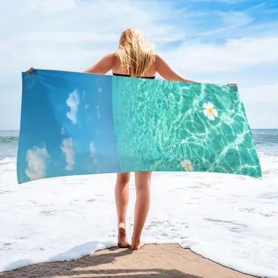 Cartoon Sea Animal Series Printed Microfiber Beach Towel