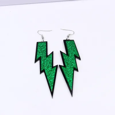 Women's Fashion Exaggerated Lightning Acrylic Geometric Earrings