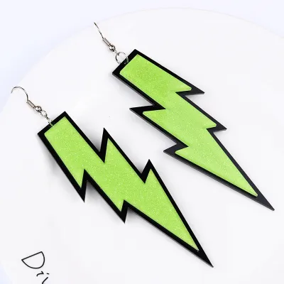 Women's Fashion Exaggerated Lightning Acrylic Geometric Earrings
